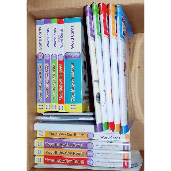 Your Baby Can Read, DVDs Books Flash Cards Learning Reading Pre Owned - Picture 3 of 6